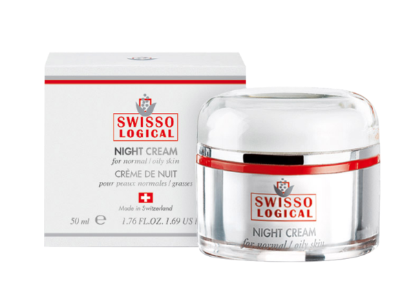 Swisso Logical a rich, nourishing night cream for normal and oily skin - jojoba, echinacea, squalene - Swiss recipe (50 ml)