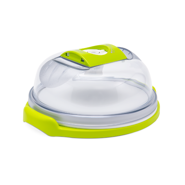 VacSy® round cheese and cake storage box, diameter 19 cm, height 11 cm, round lid